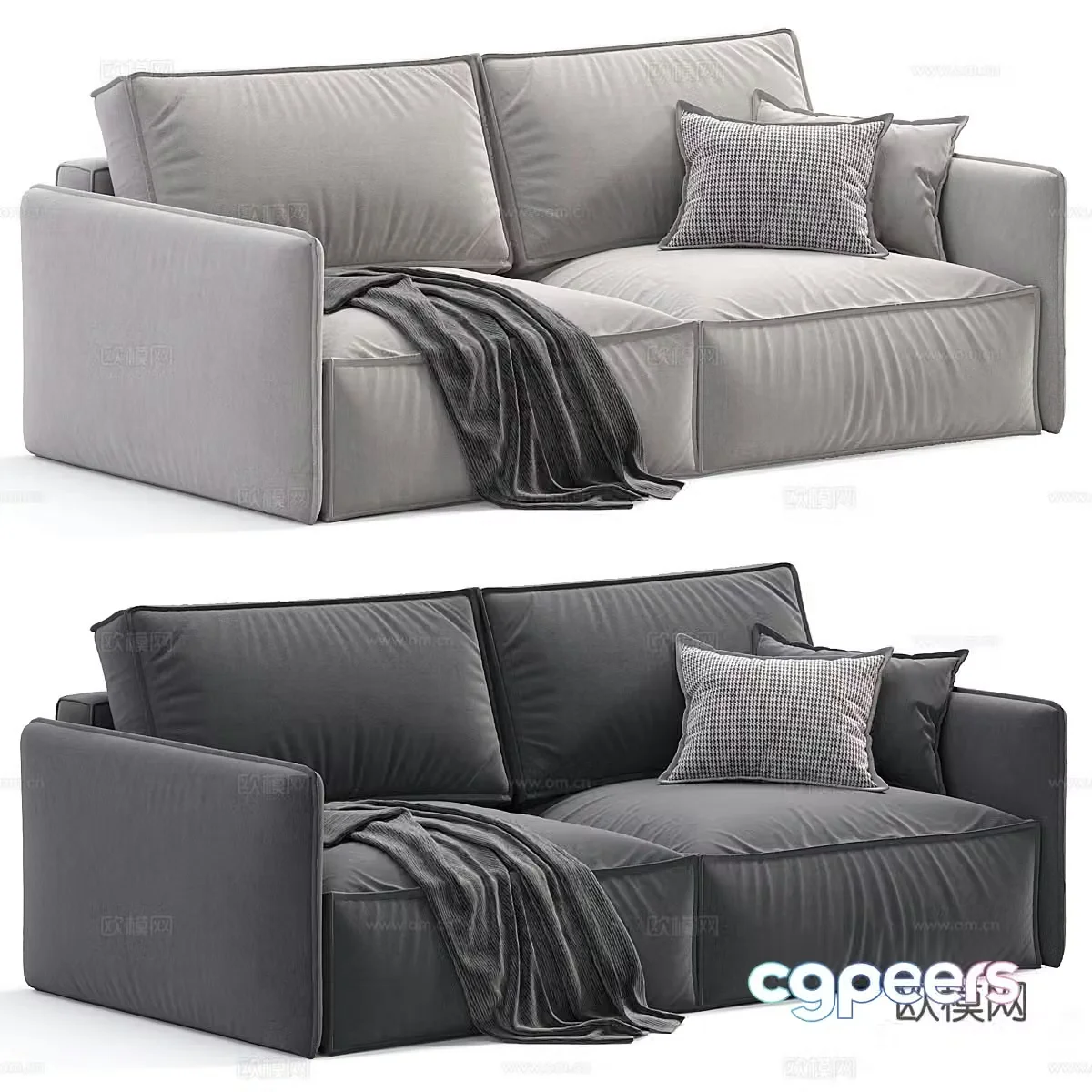 Modern Italian Olien casual sofa 3d model