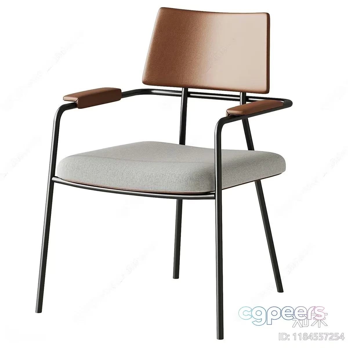 Modern Brown Chair 3D Model – 14208 – CORONA Render