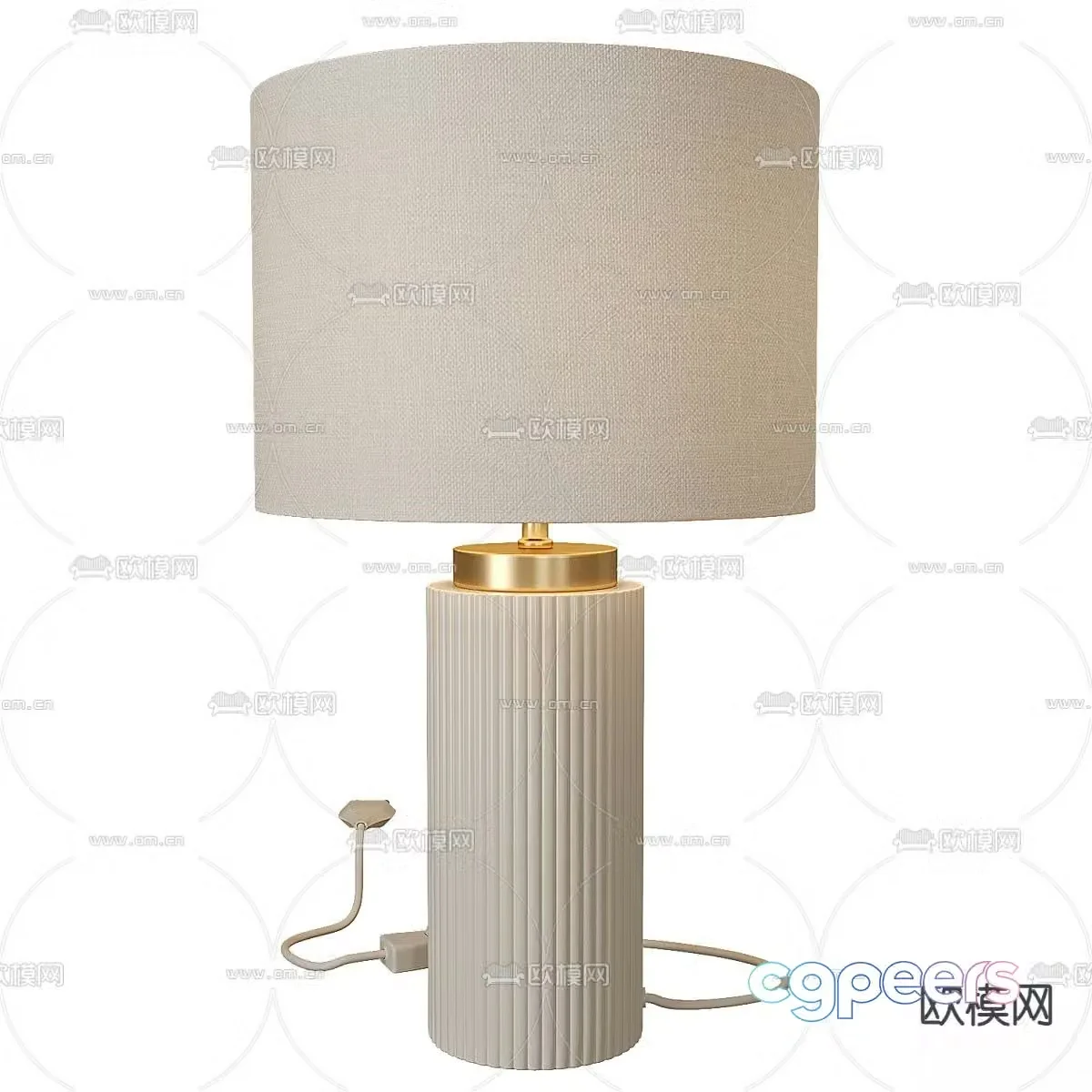 Modern desk lamp 3d model