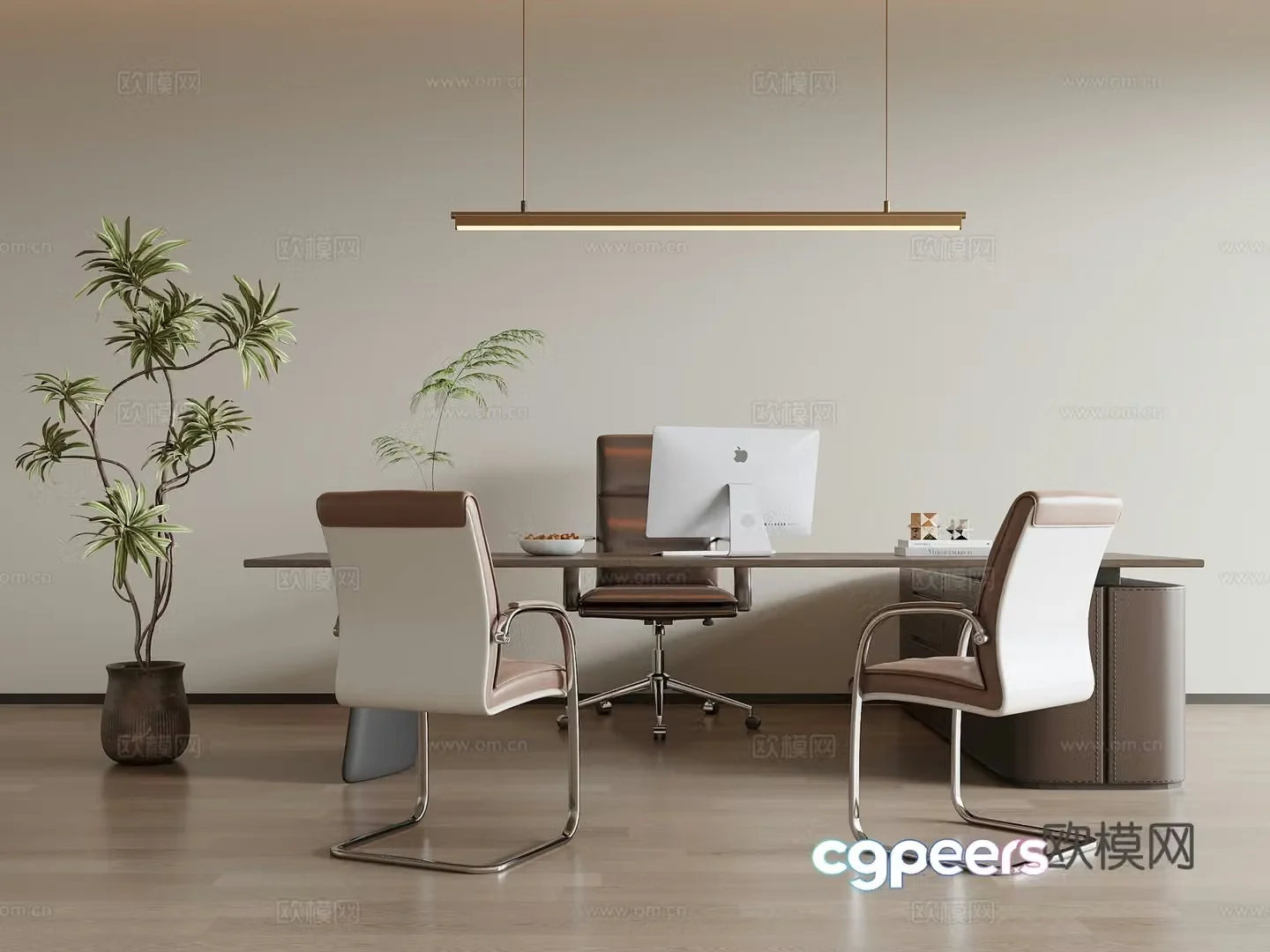 Modern Italian office desk chair 3d model