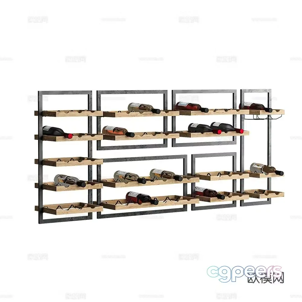 Wine cabinet display cabinet display cabinet 3d model