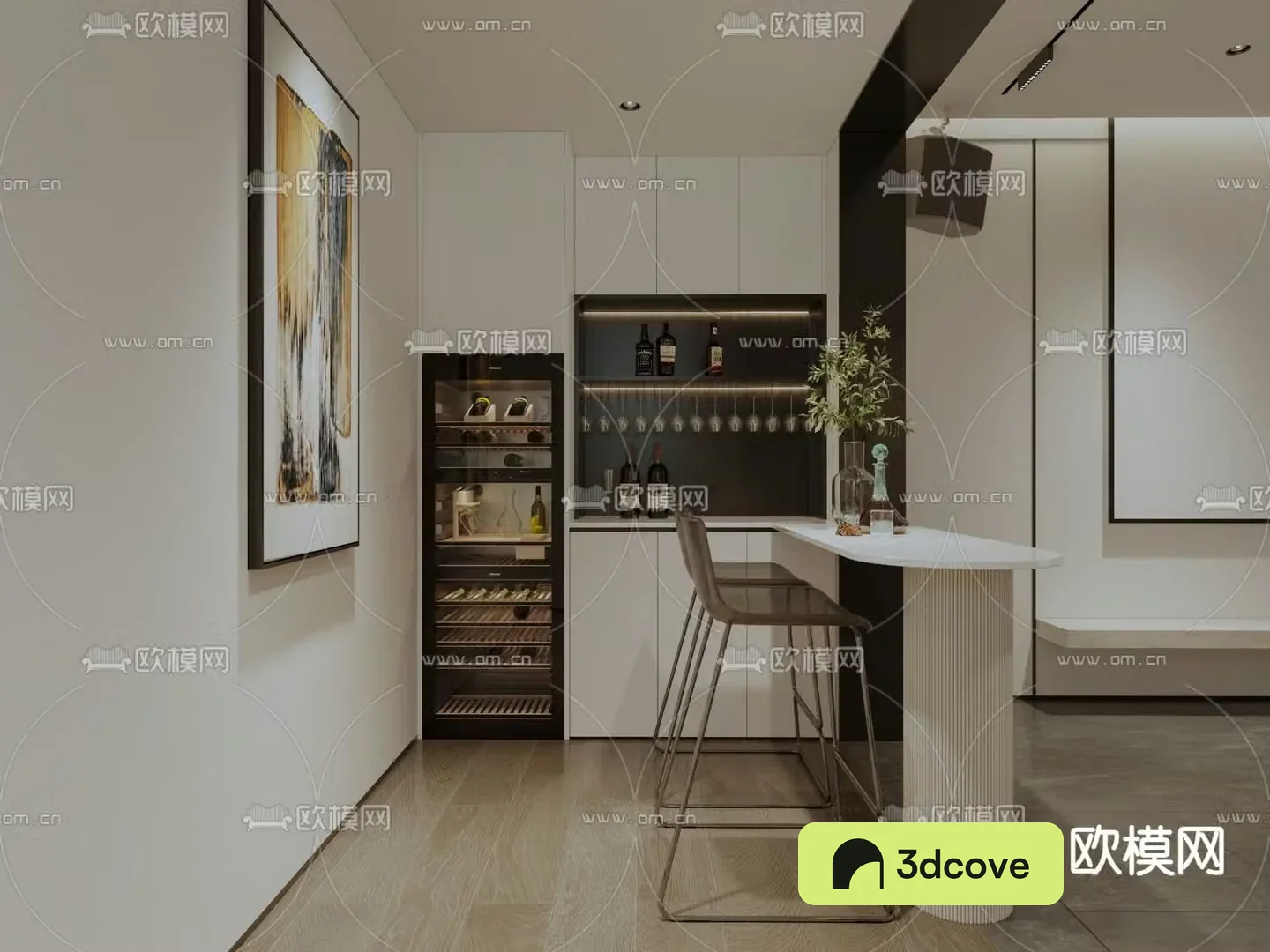 Modern bar wine cabinet
