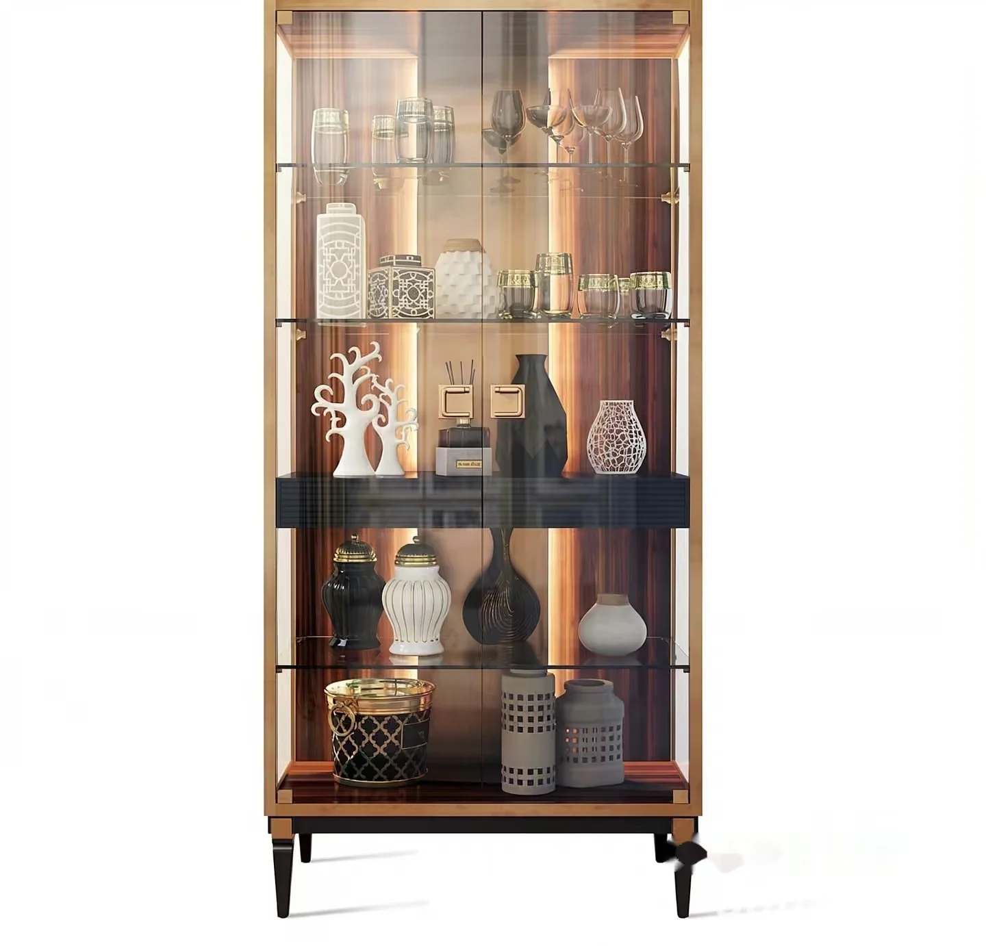A Glass Display Cabinet 3D Model – 23185 – VRAY Render