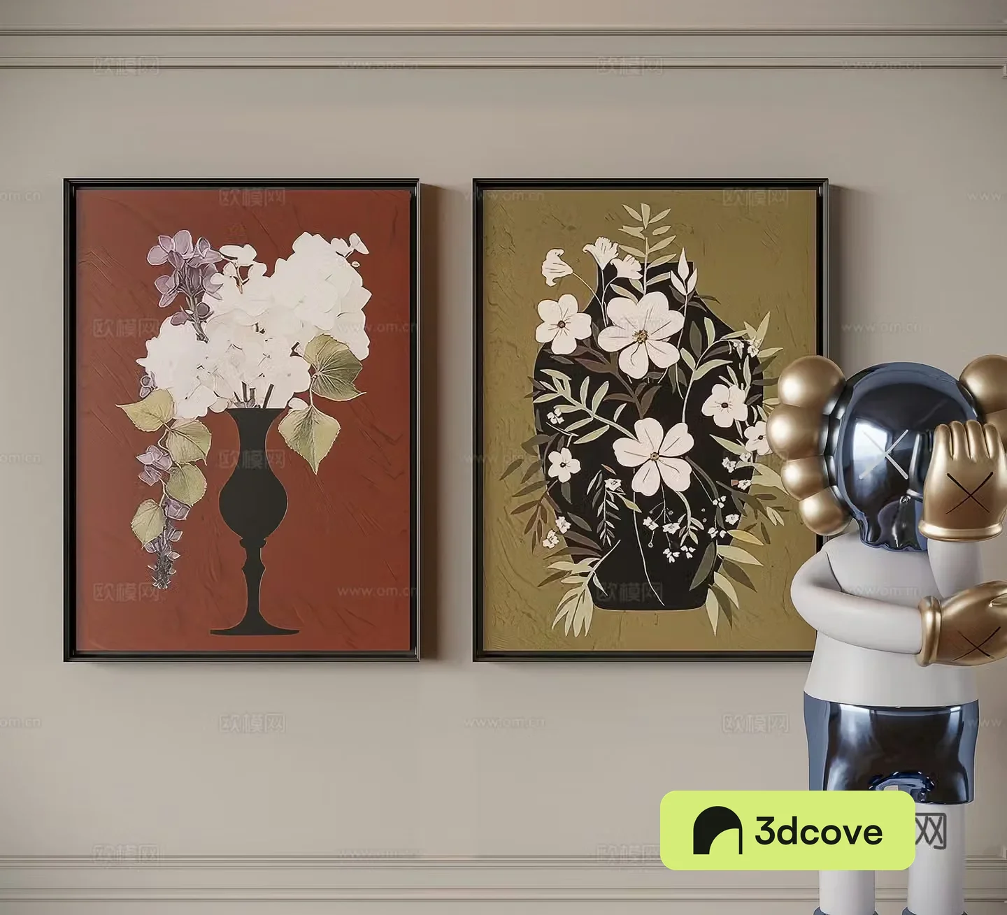 Modern medieval style decorative painting