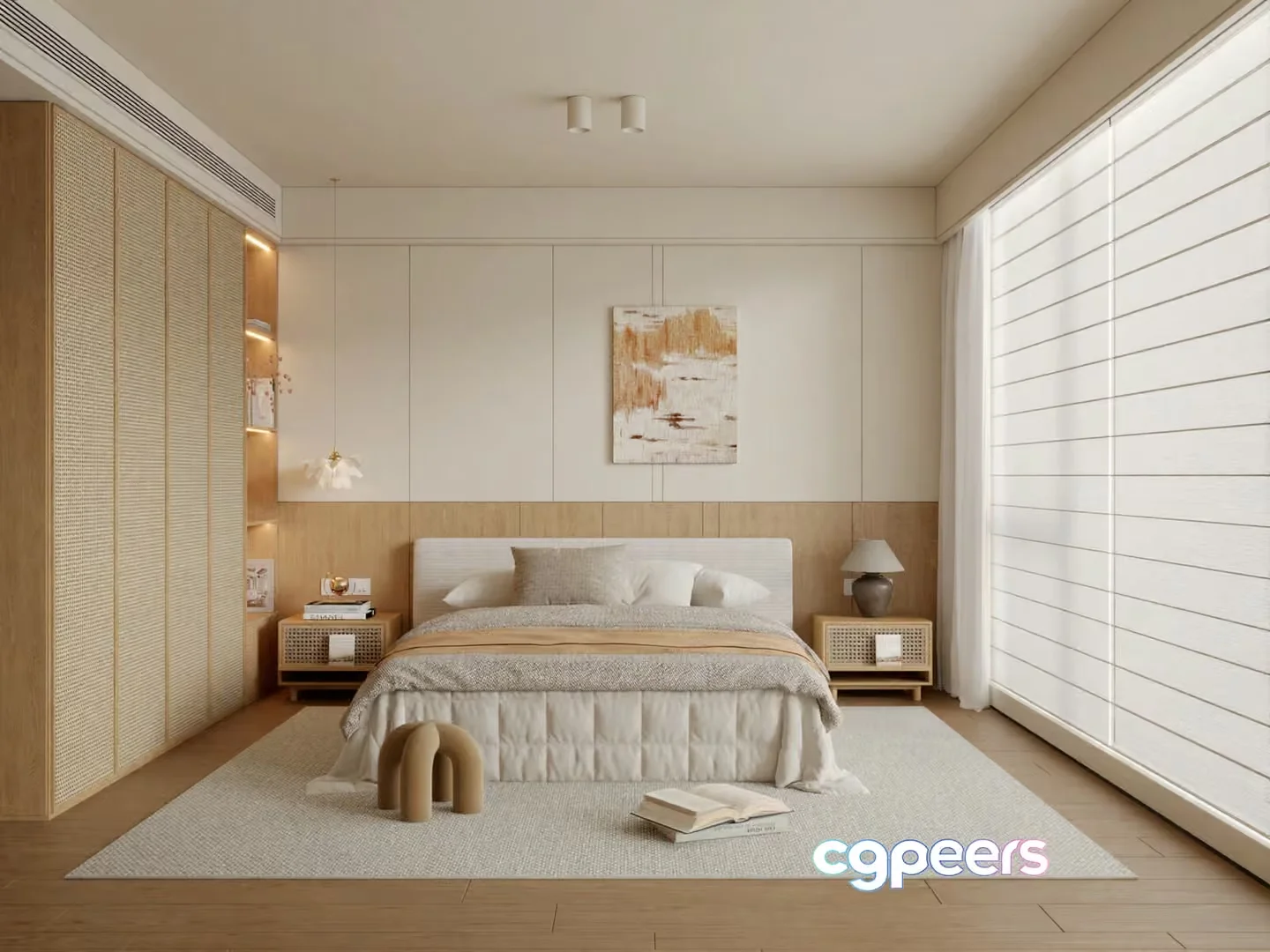 Cozy Modern Bedroom 3D Model – 7049 – VRAY Render