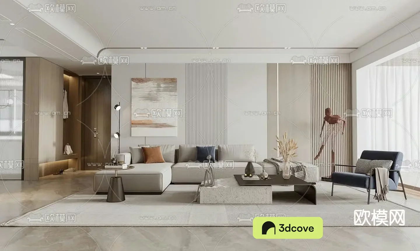 Modern living room dining room