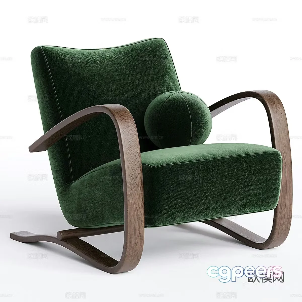 New Chinese style leisure chair lounge chair sofa chair 3d model