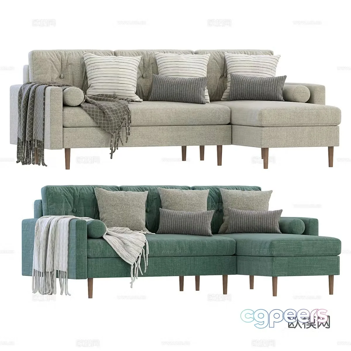 Multiplayer sofa 3d model
