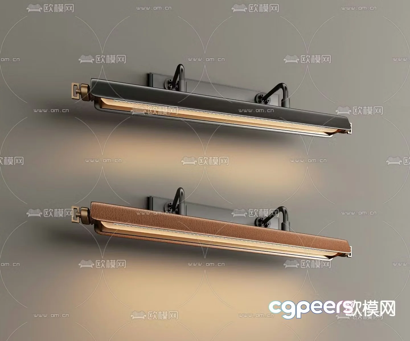 Light luxury wall lamp long wall lamp 3d model