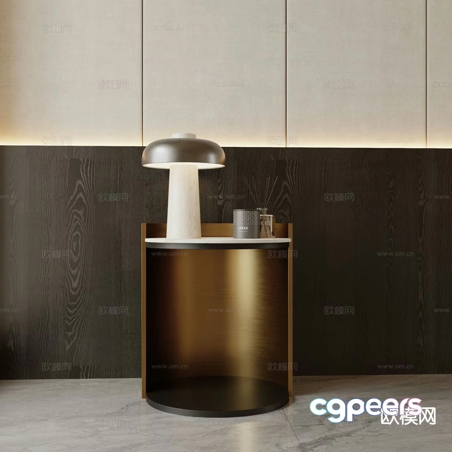 Modern bedside table 3d model