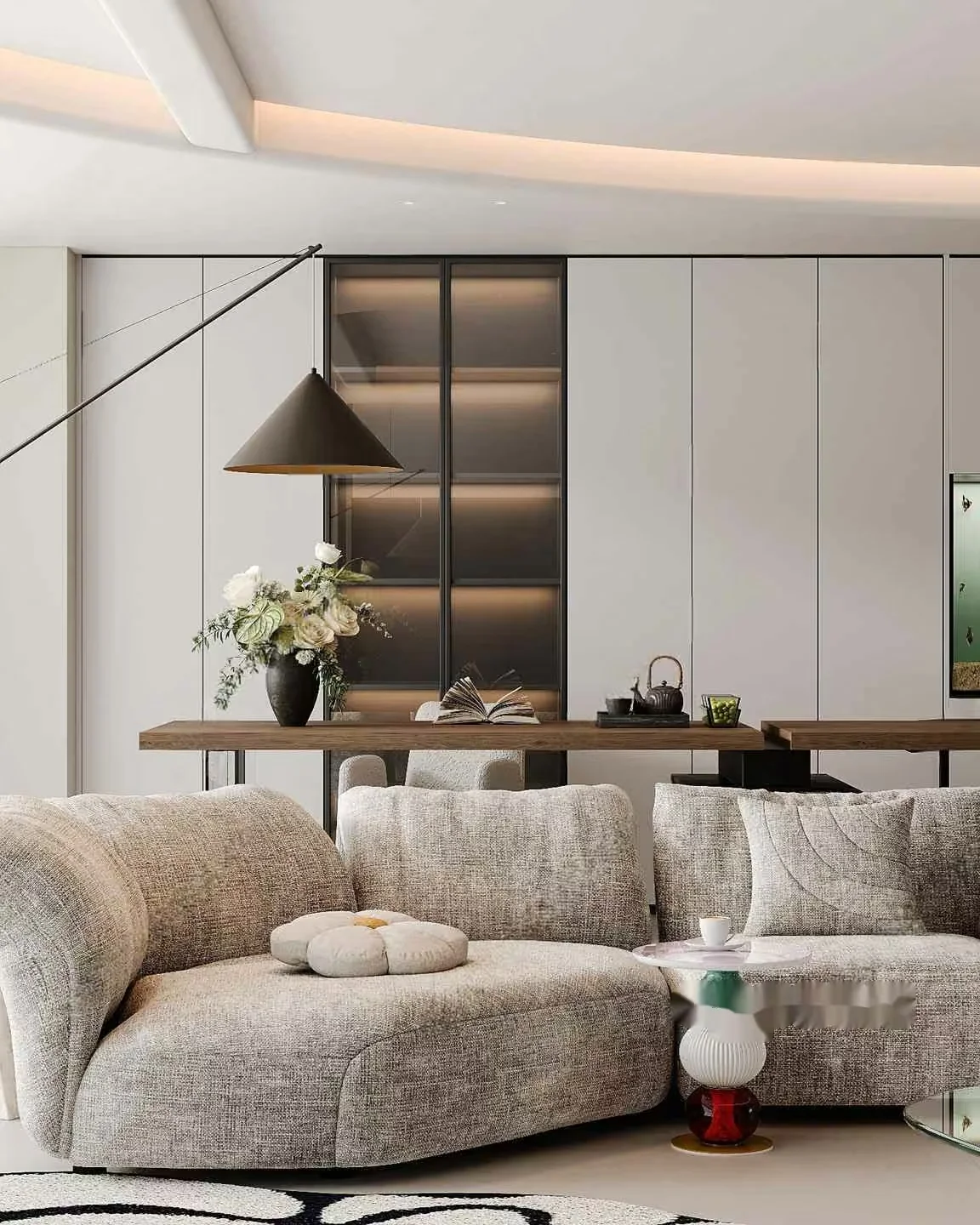 Modern Living Room 3D Model – 1147 – CORONA Render