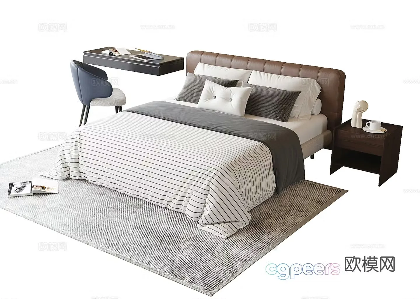 Modern children’s bed 3d model