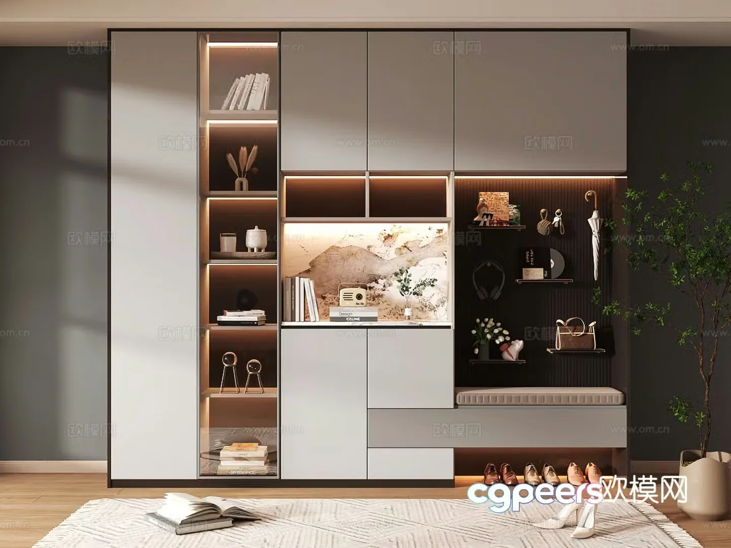 Shoe cabinet design shoe cabinet partition shoe cabinet porch shoe cabinet home shoe cabinet 3D model