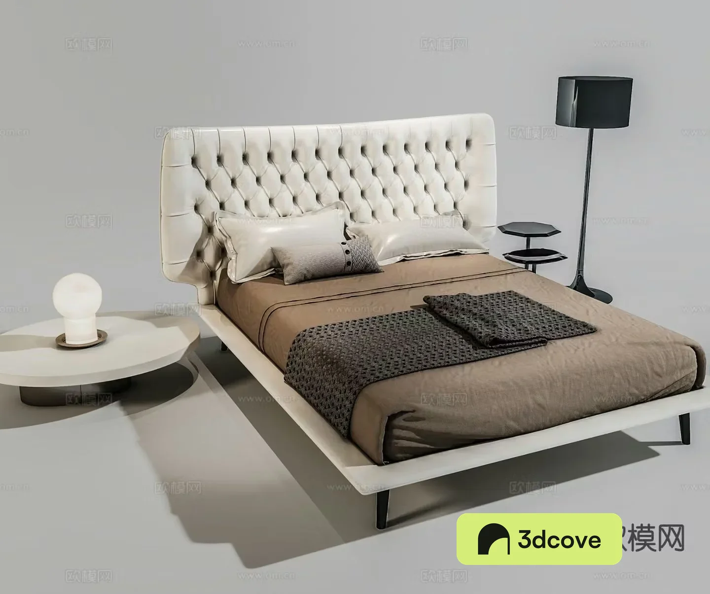 Modern double bed
