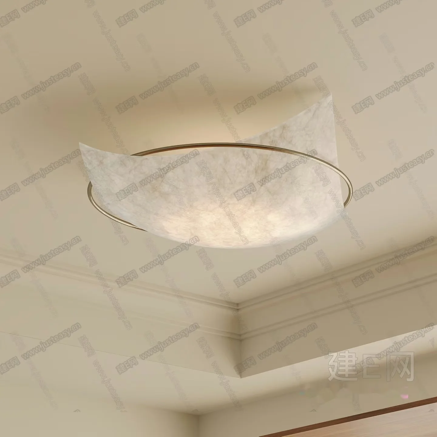Gold Light Fixture 3D Model – 18614 – VRAY Render