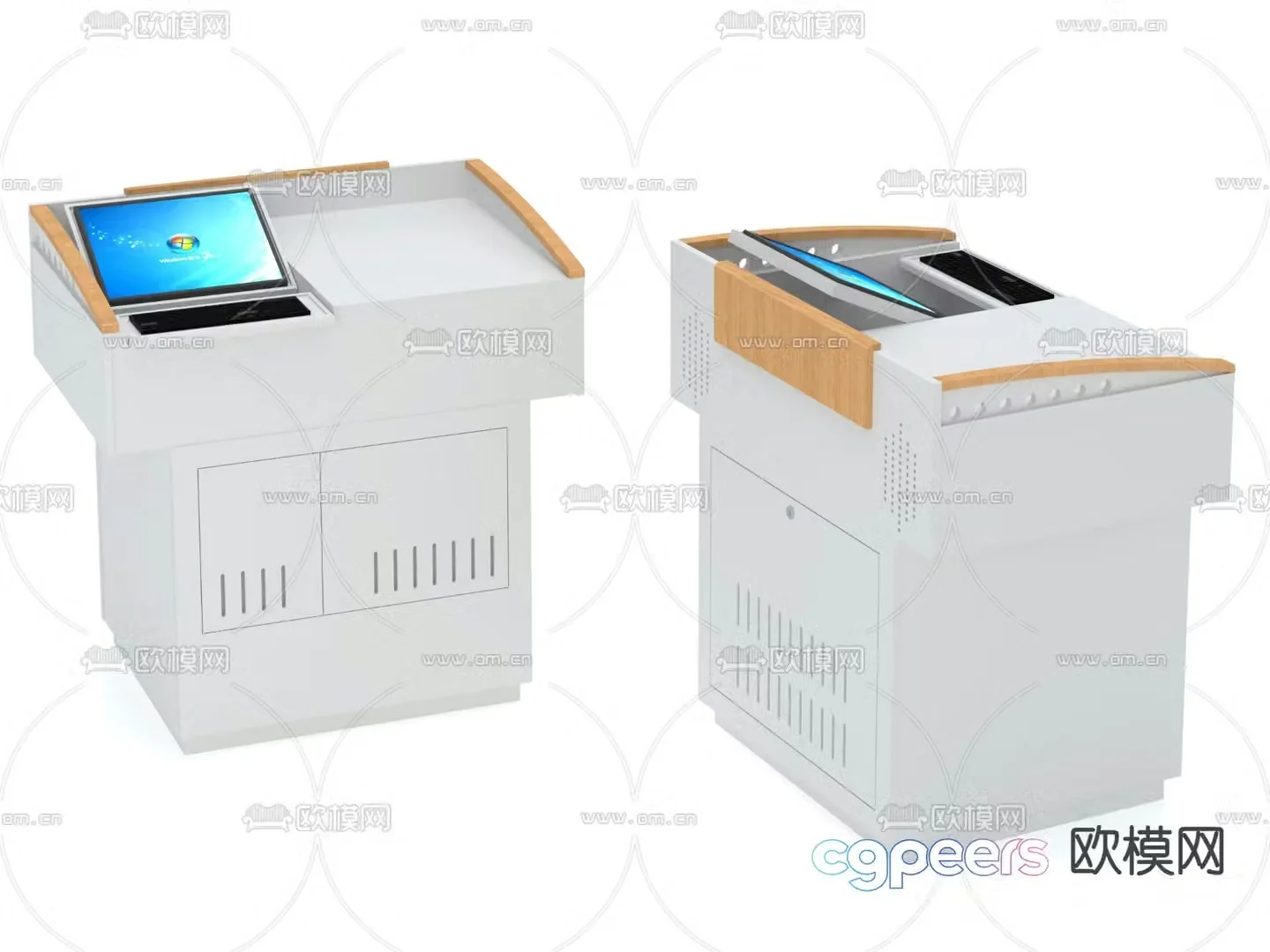Multimedia podium podium 3d model