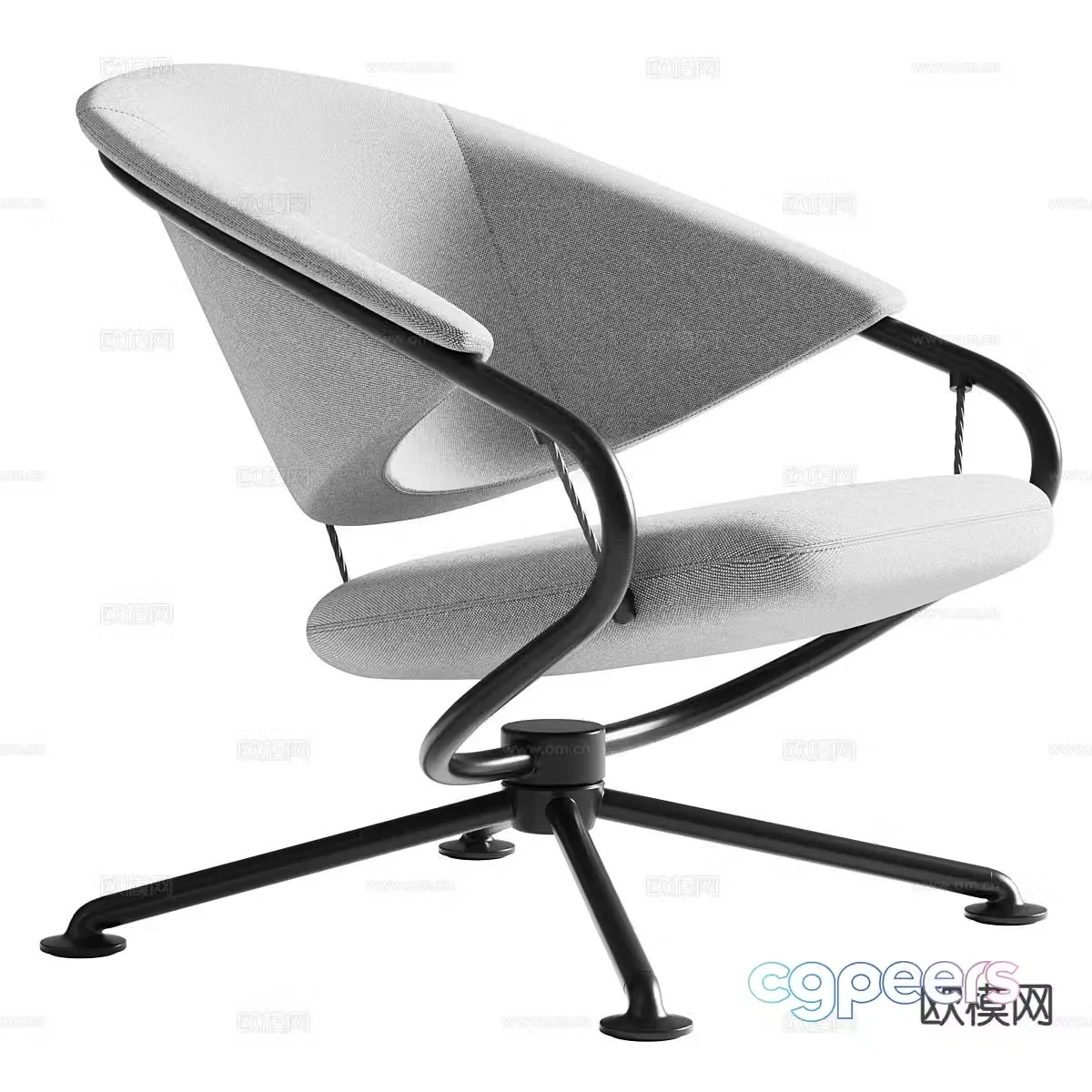 Modern chair leisure chair 3d model