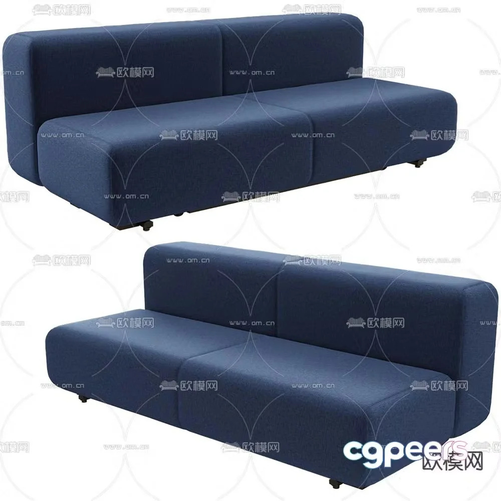 Prostoria loveseat 3d model