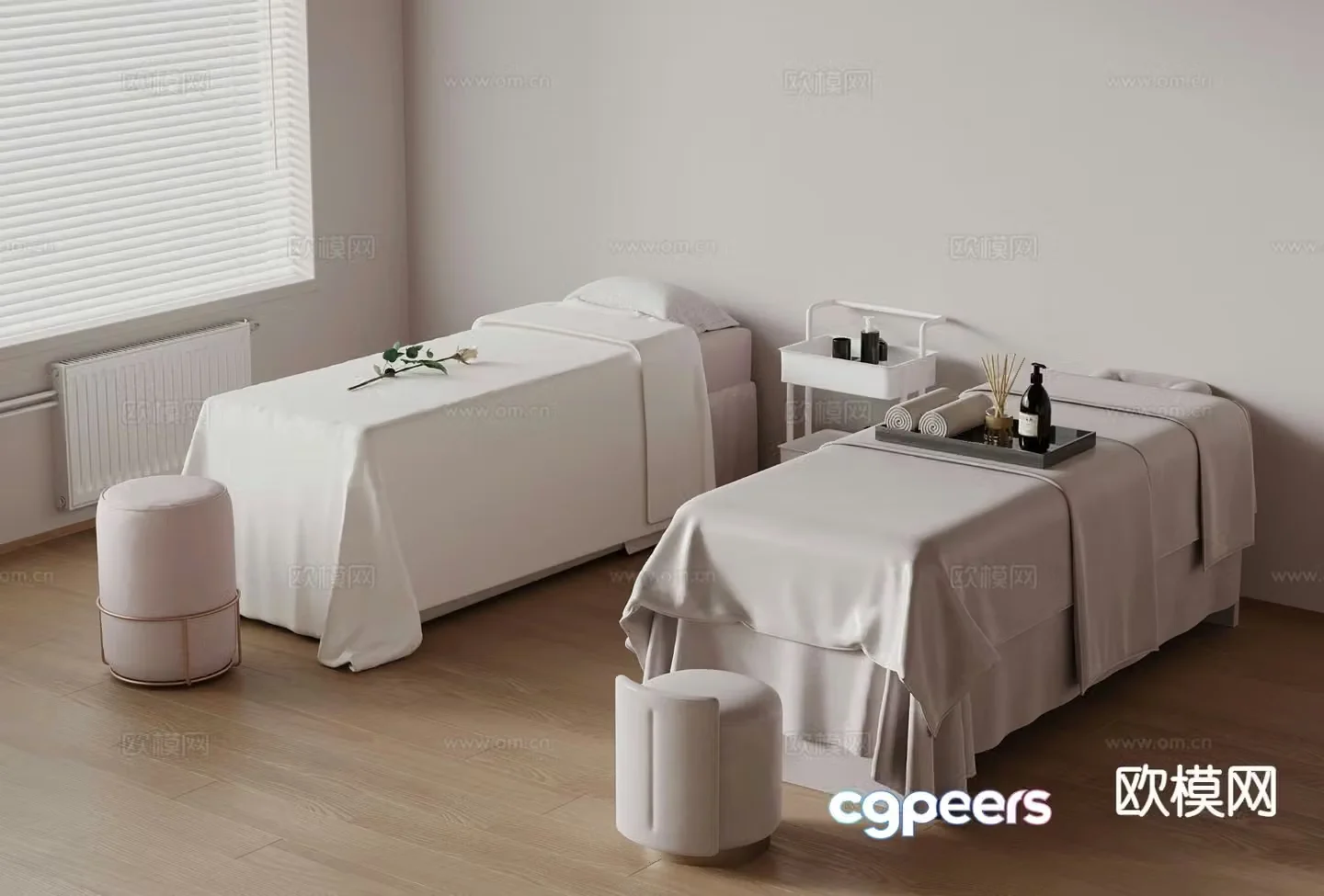 Modern massage bed SPA care bed 3d model