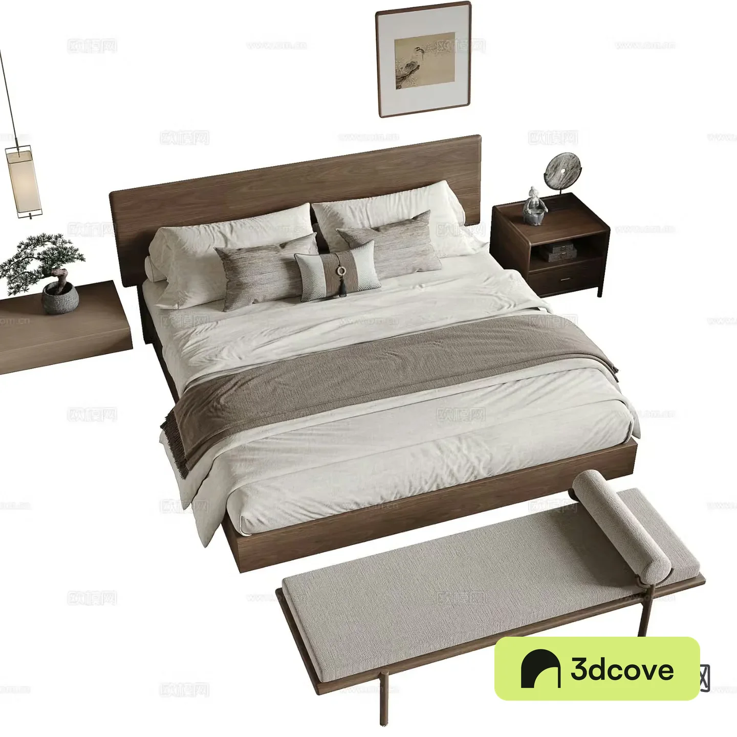 New Chinese style double bed