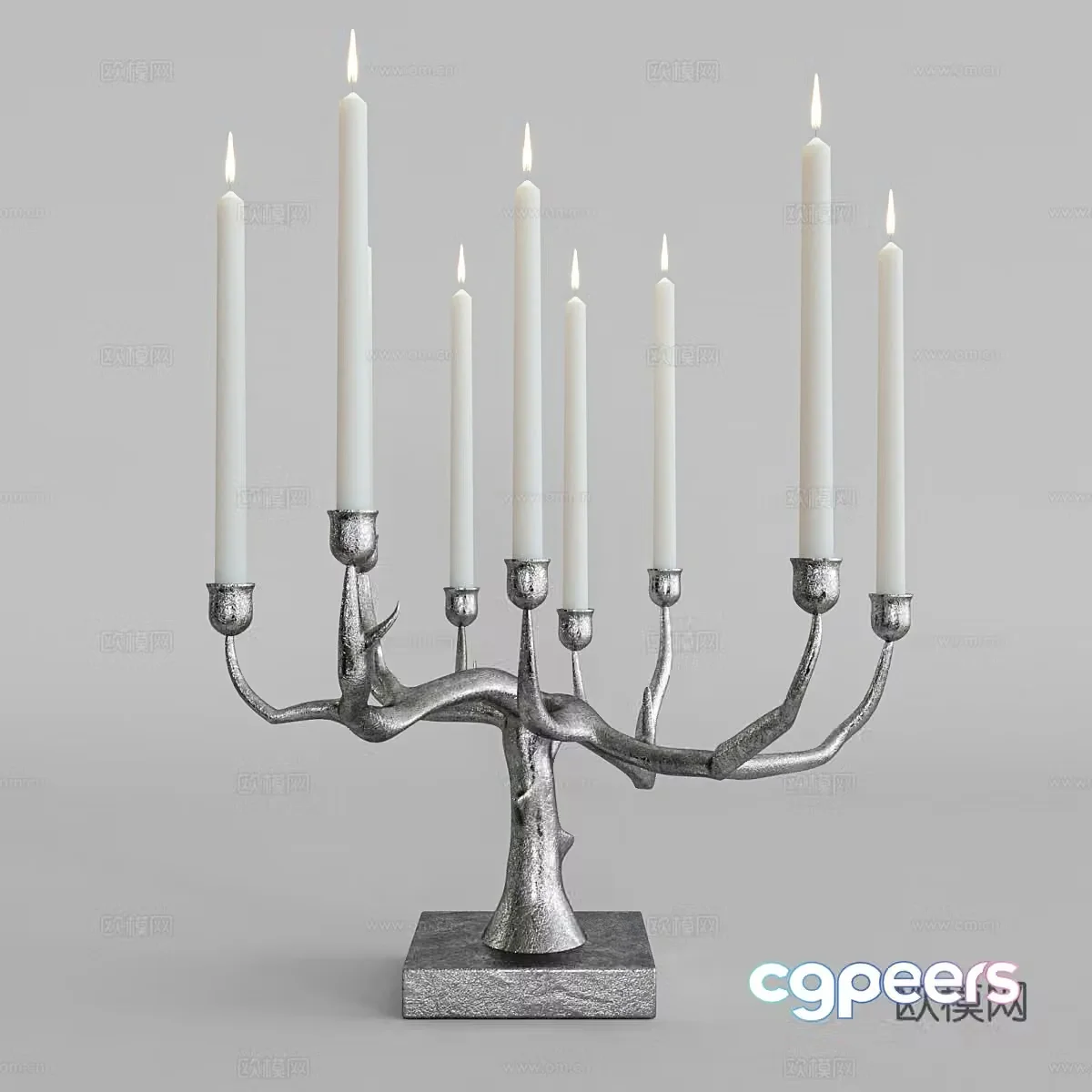 European style candlestick lamp 3d model