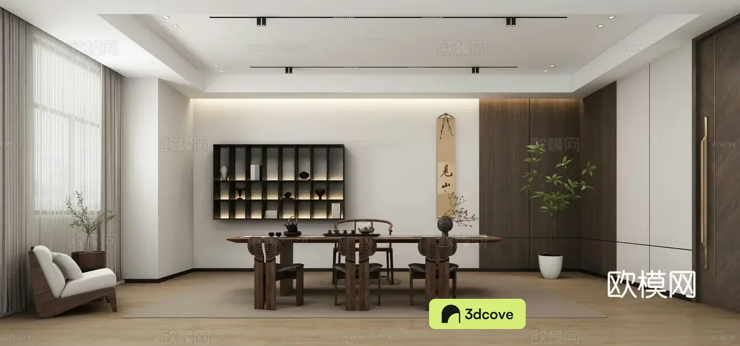 Modern Zen Tea Room