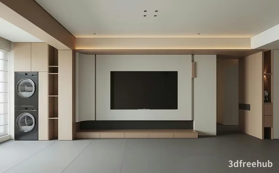 Modern Living Room 3D Model – 19671 – VRAY Render