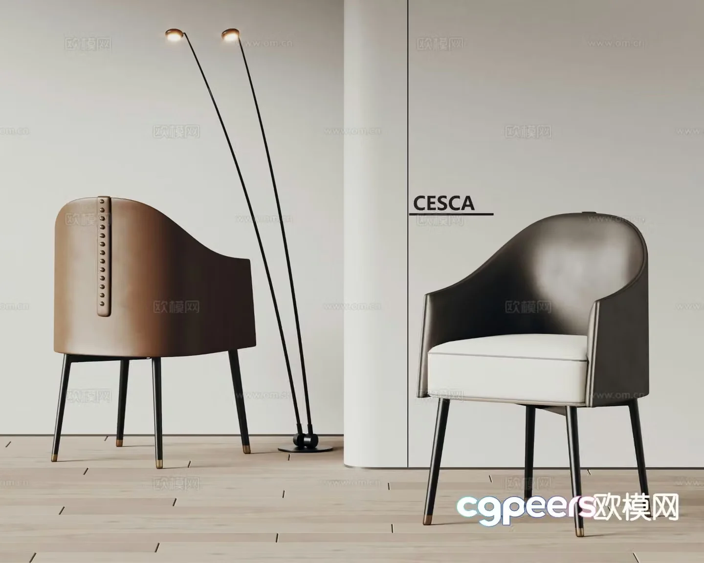 Cesca chair dining chair 3d model