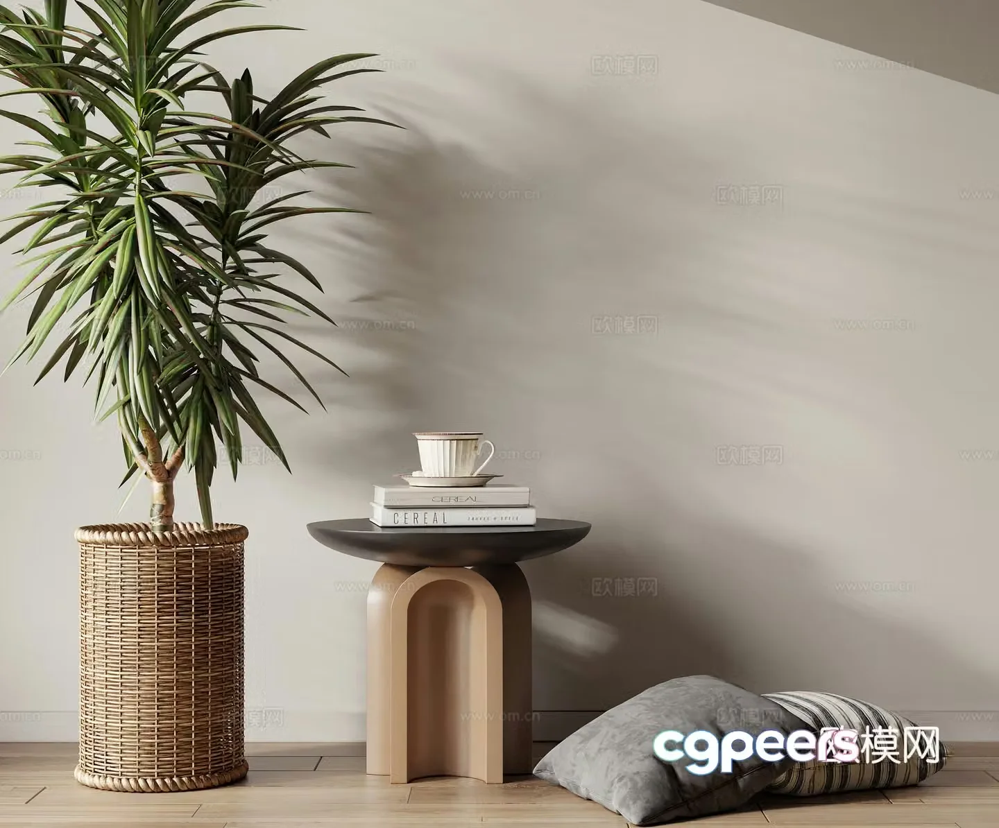 3D model of circle side