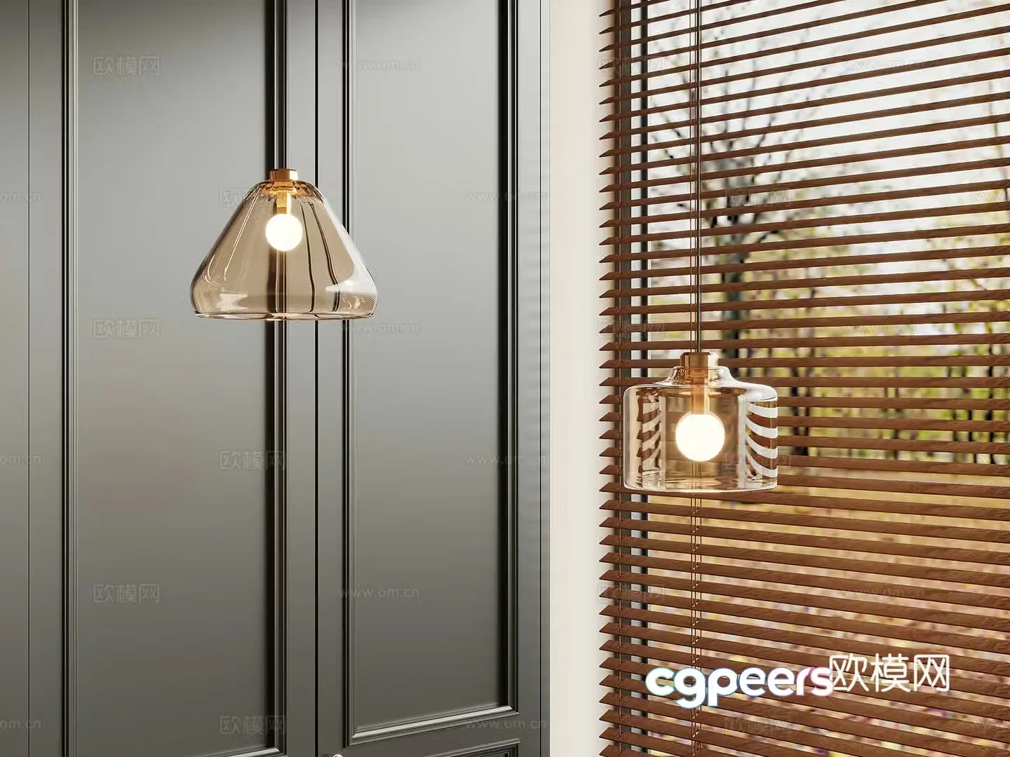 Small chandelier Modern chandelier Small chandelier Fishing line chandelier 3d model