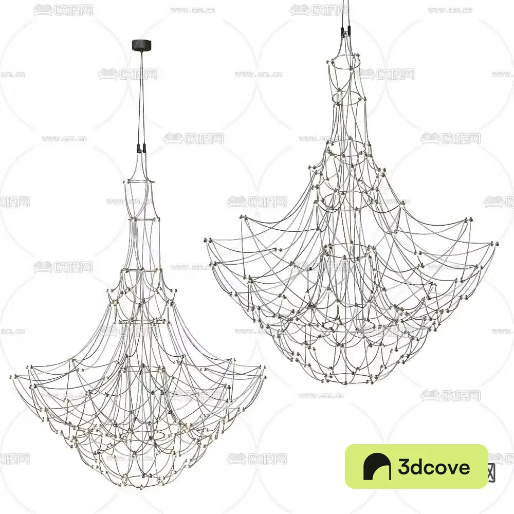 SPATIAL array chandelier lobby chandelier