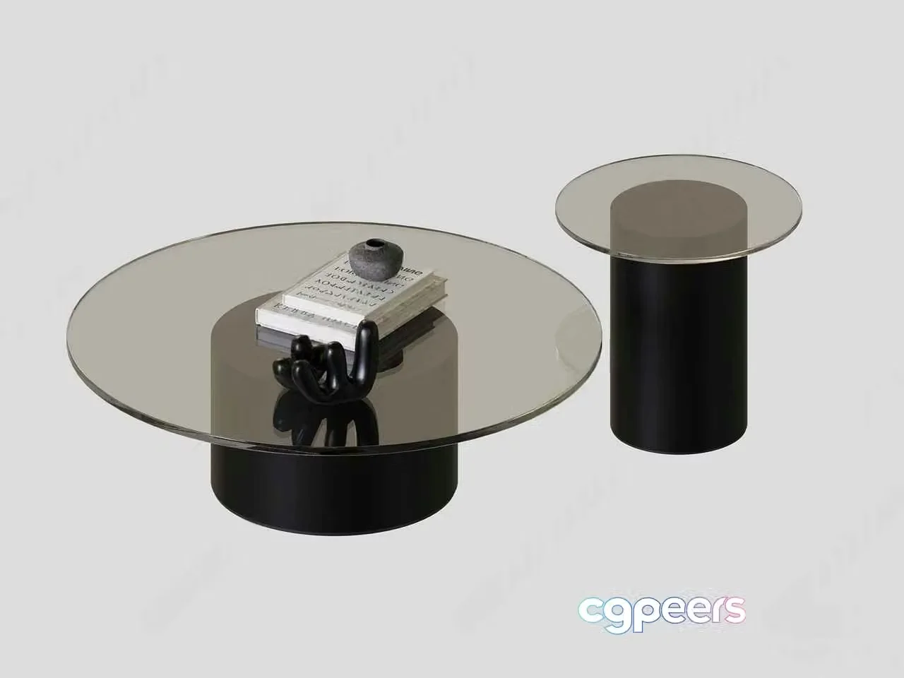 Modern Glass Coffee Table 3D Model – 1751 – CORONA Render