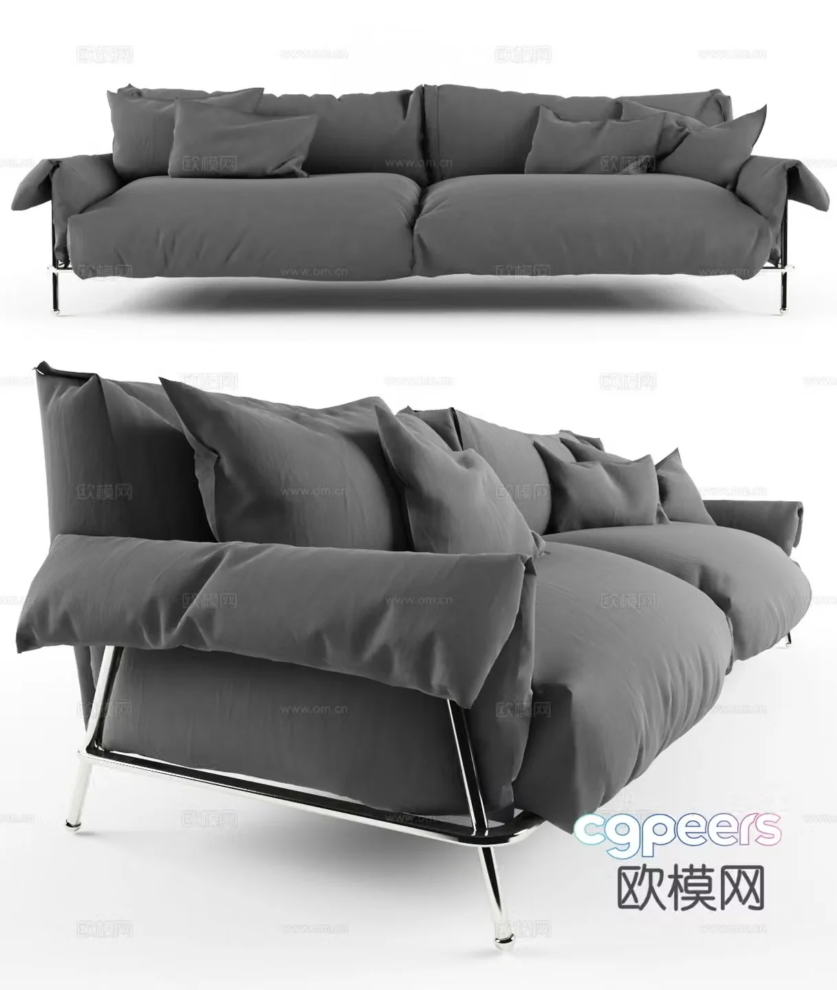 Modern love sofa 3d model