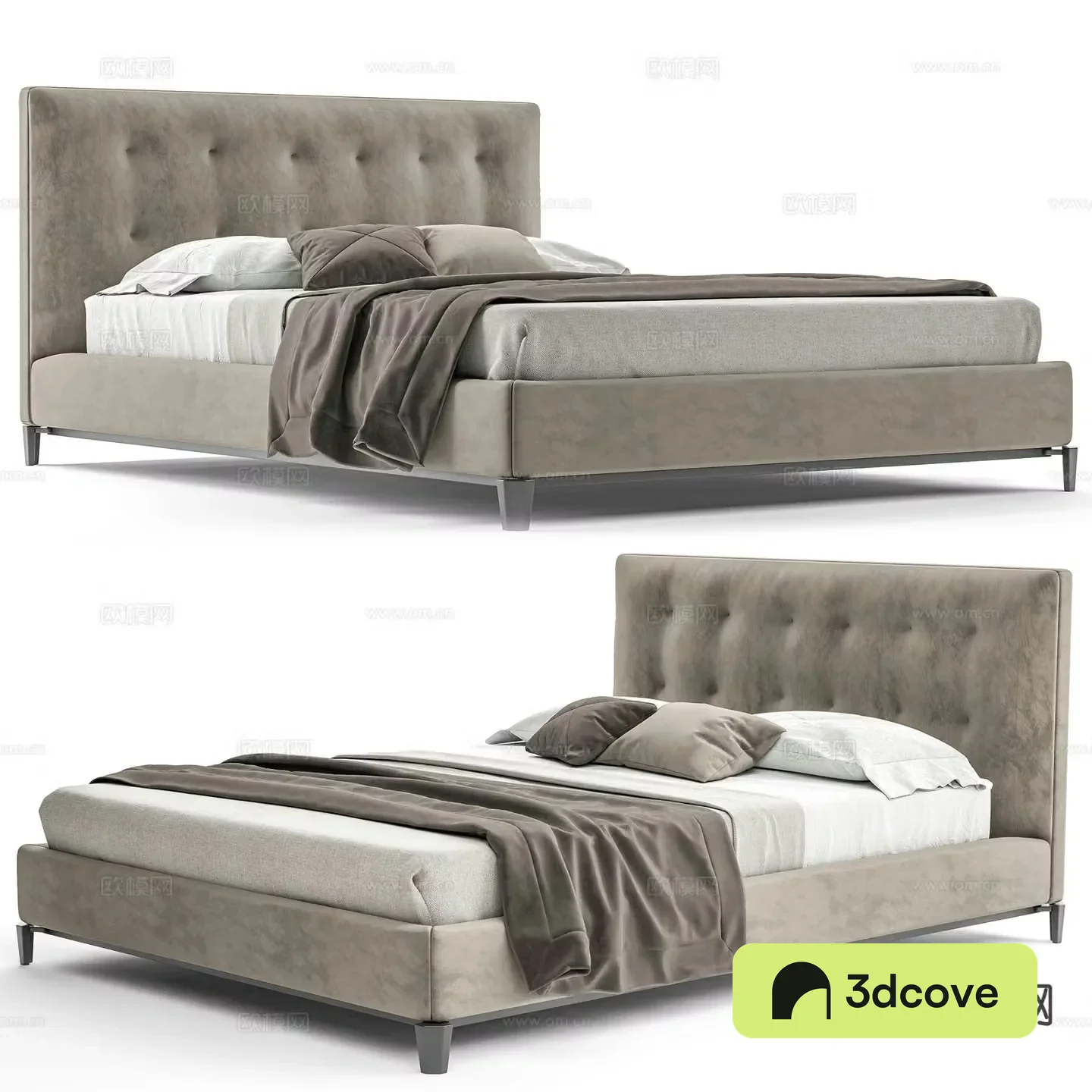 Modern double bed