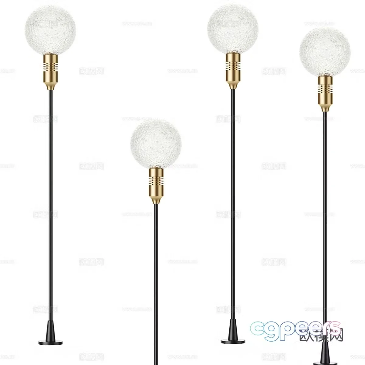 Modern simple and light luxury floor lamp Floor lamp Simple floor lamp Decorative lamp Spherical lamp 3D model