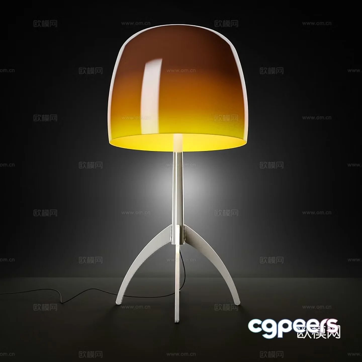 Modern desk lamp bedside lamp living room bedroom desk lamp 3d model