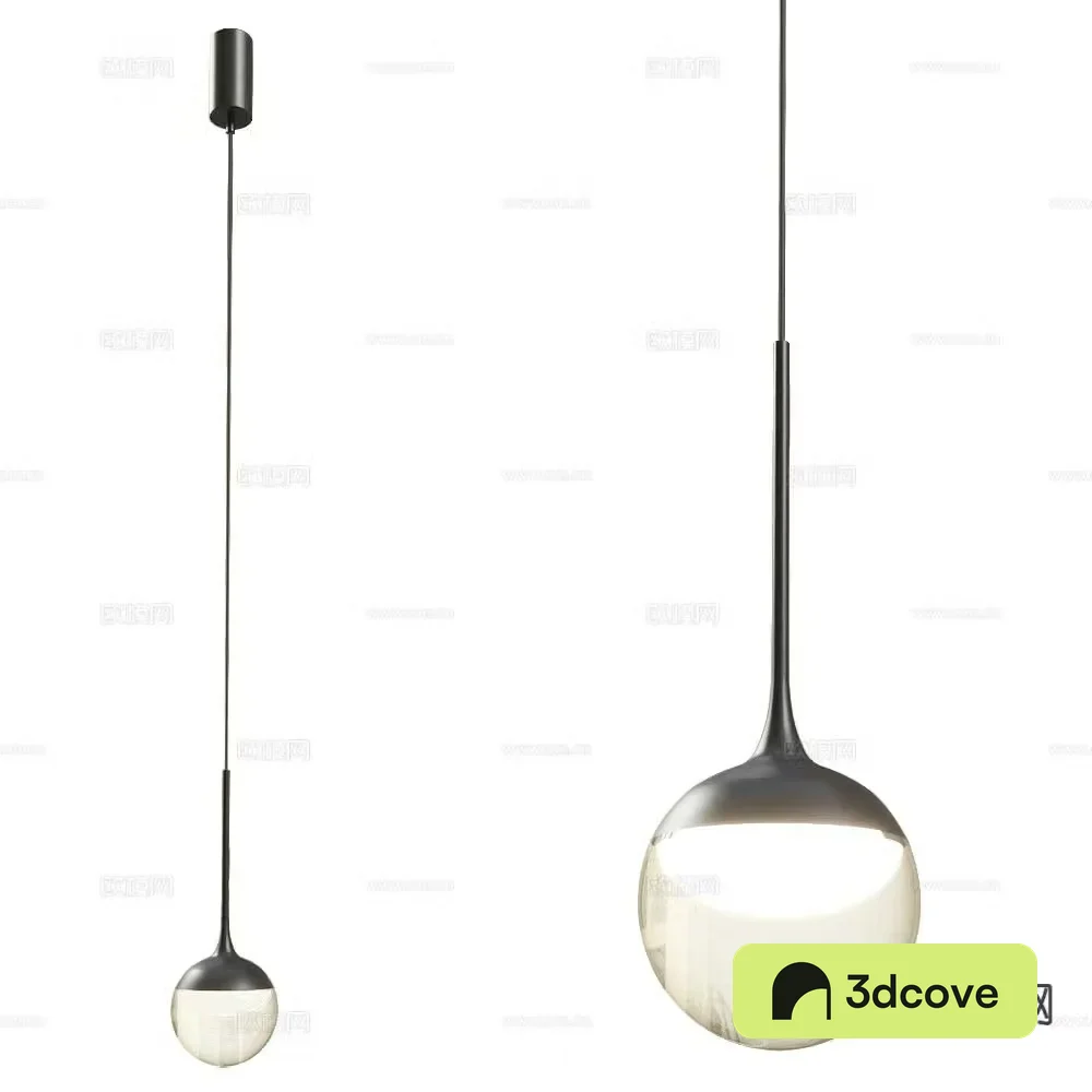 Minimalist spherical chandelier glass chandelier