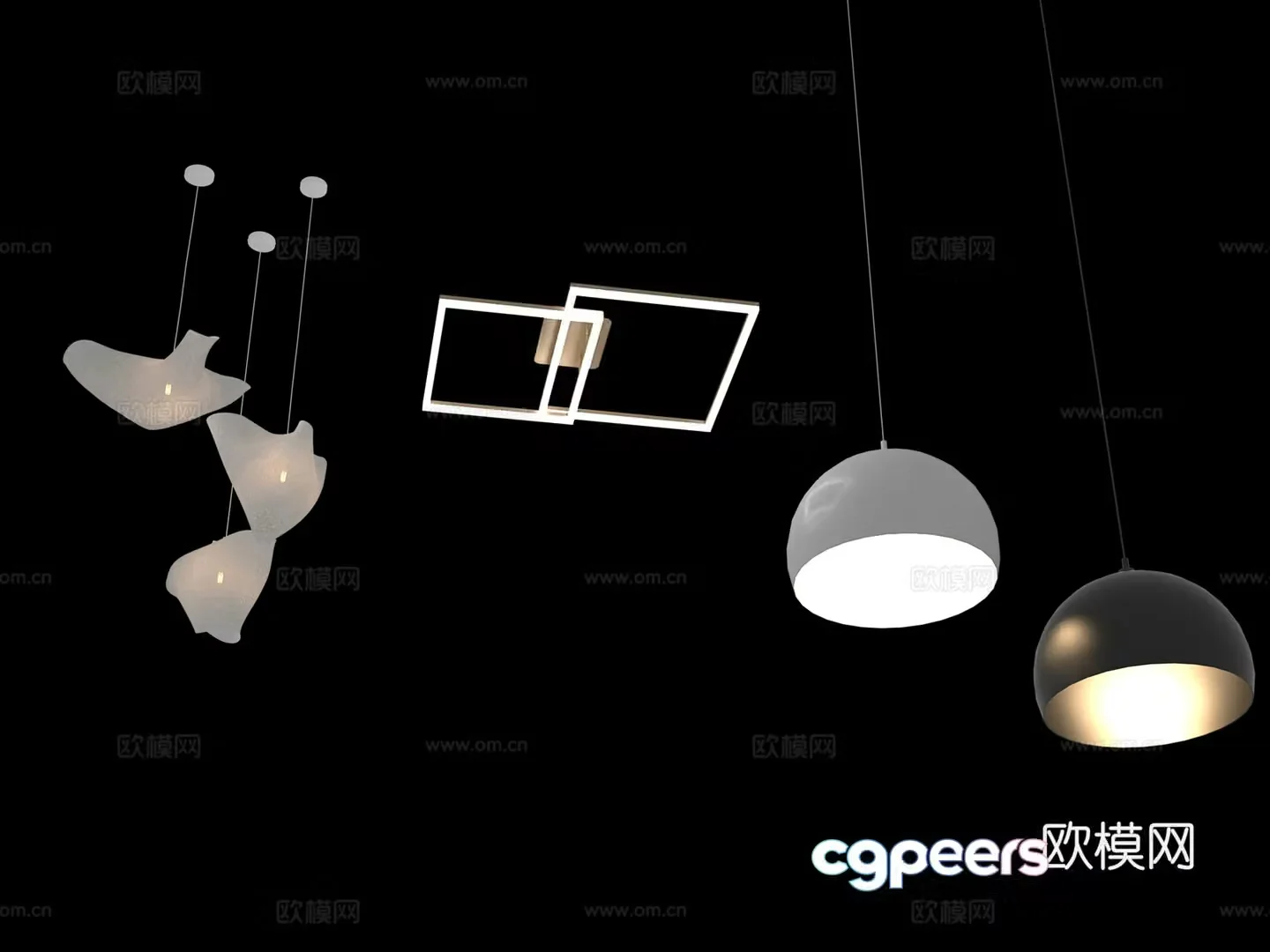 Lamp chandelier 3d model