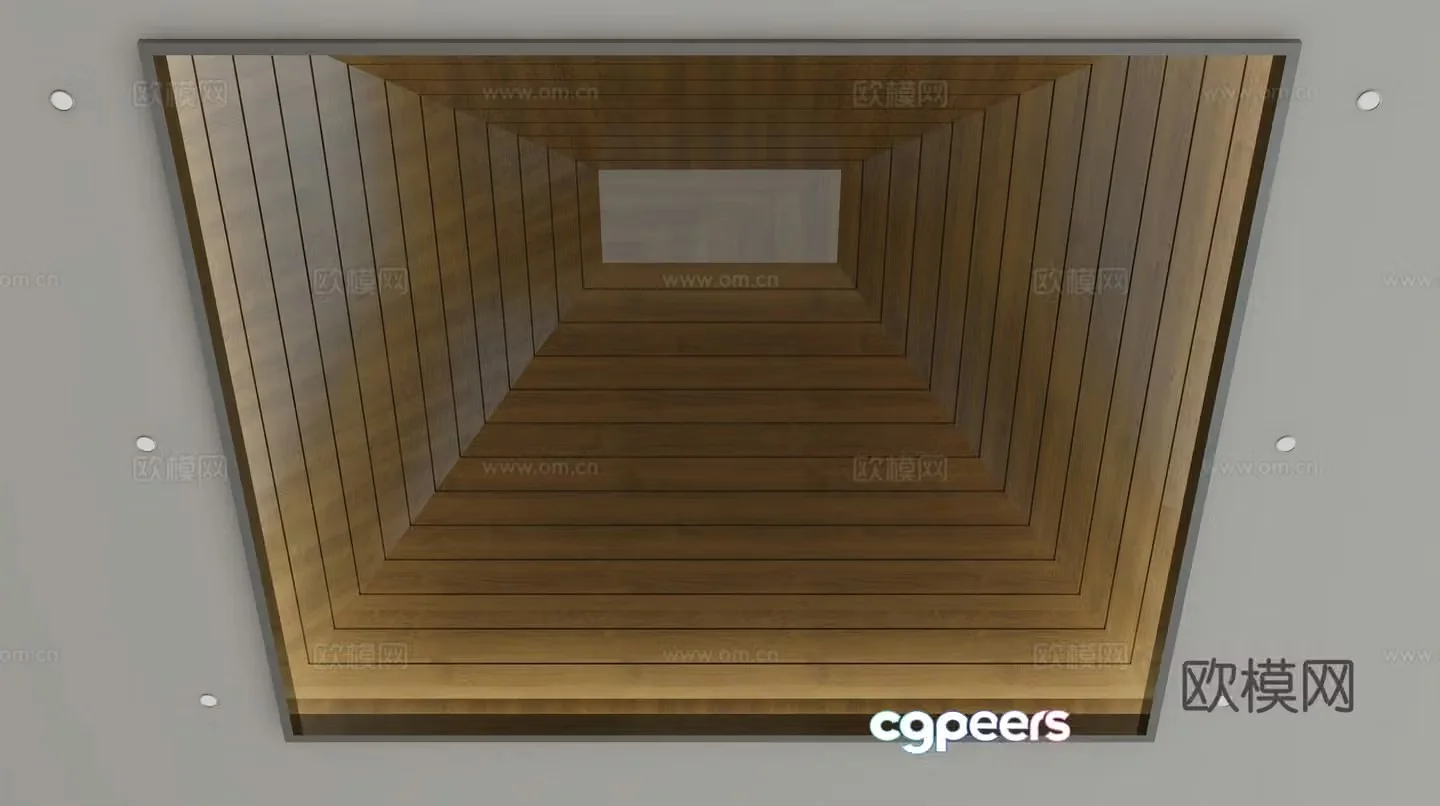 New Chinese style ceiling 3D model