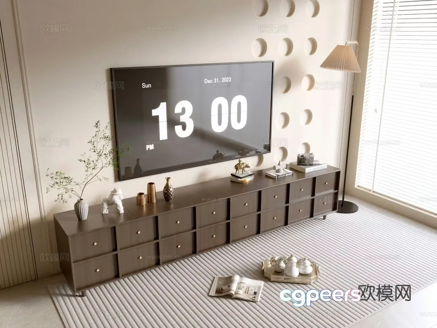 Modern TV cabinet 3d model