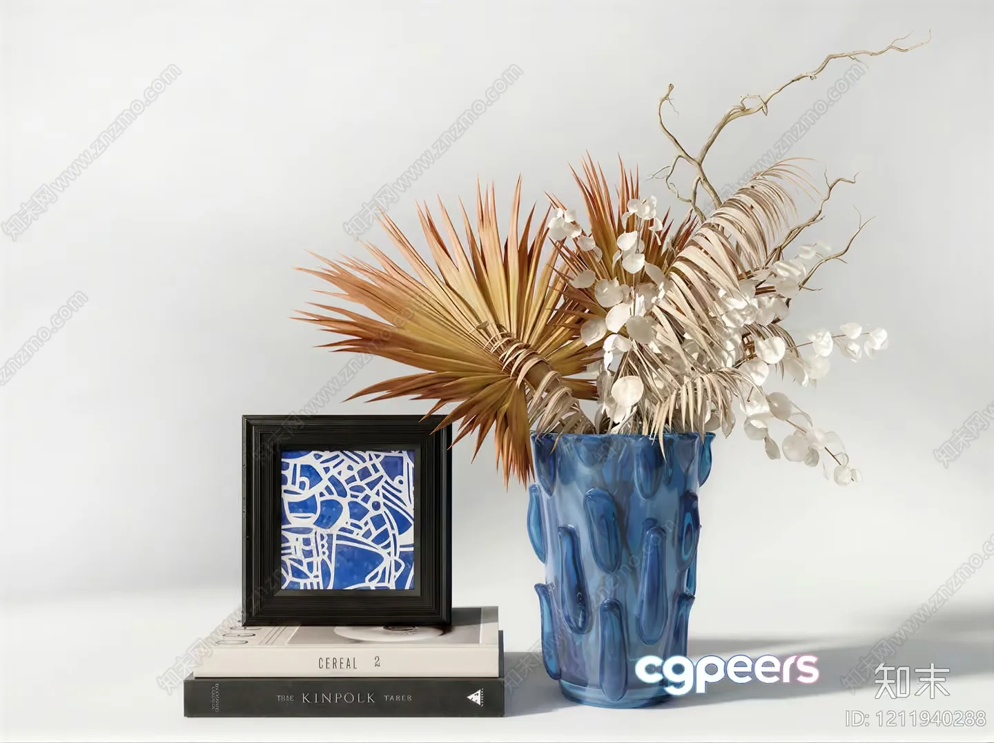 Decorative Vase And Frame 3D Model – 3898 – VRAY Render