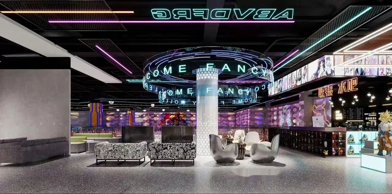 Modern Entertainment Space 3D Model – 183 – VRAY Render