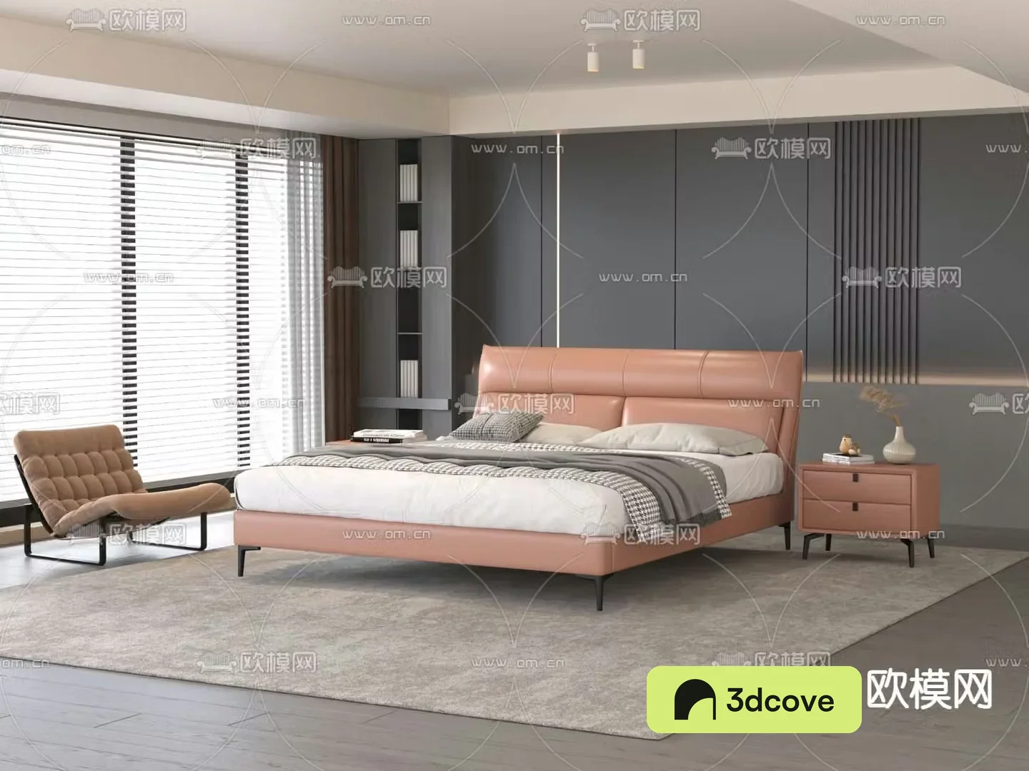 Modern double bed