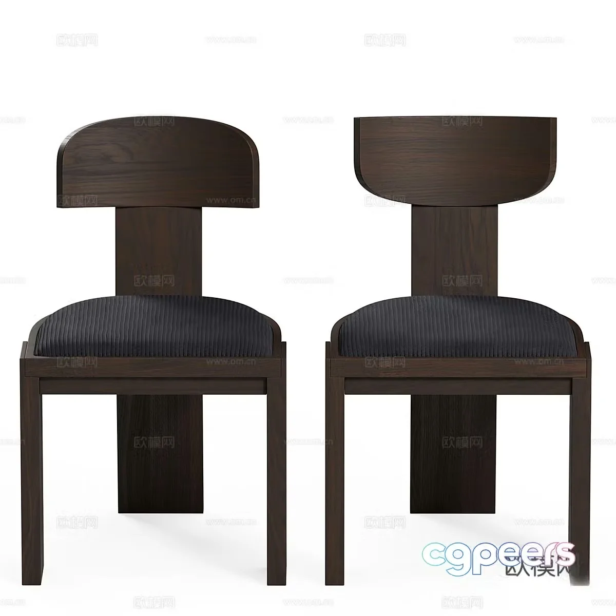 New Chinese Wasabi Vega Dining Chair 3D Model