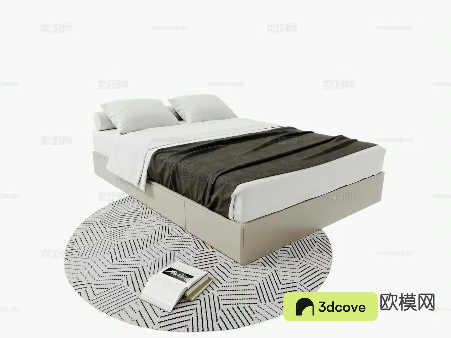 Modern tatami bed double bed