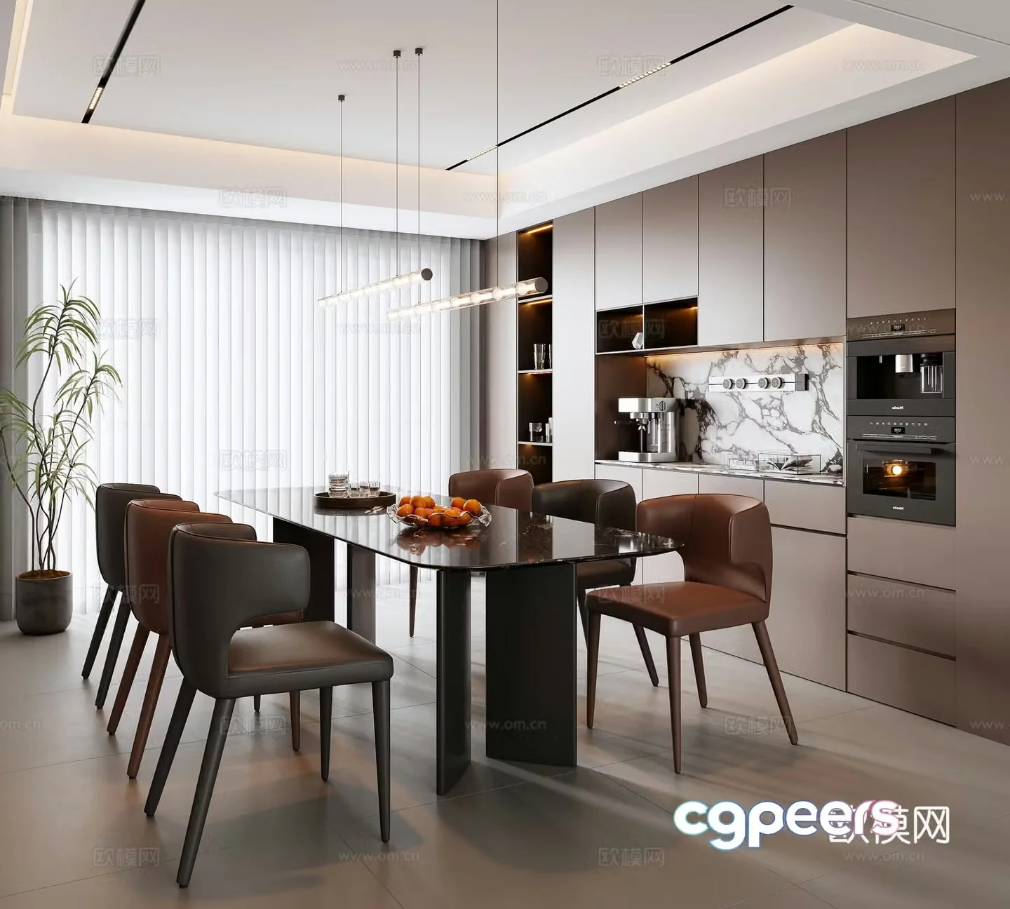 Italian restaurant 3d model