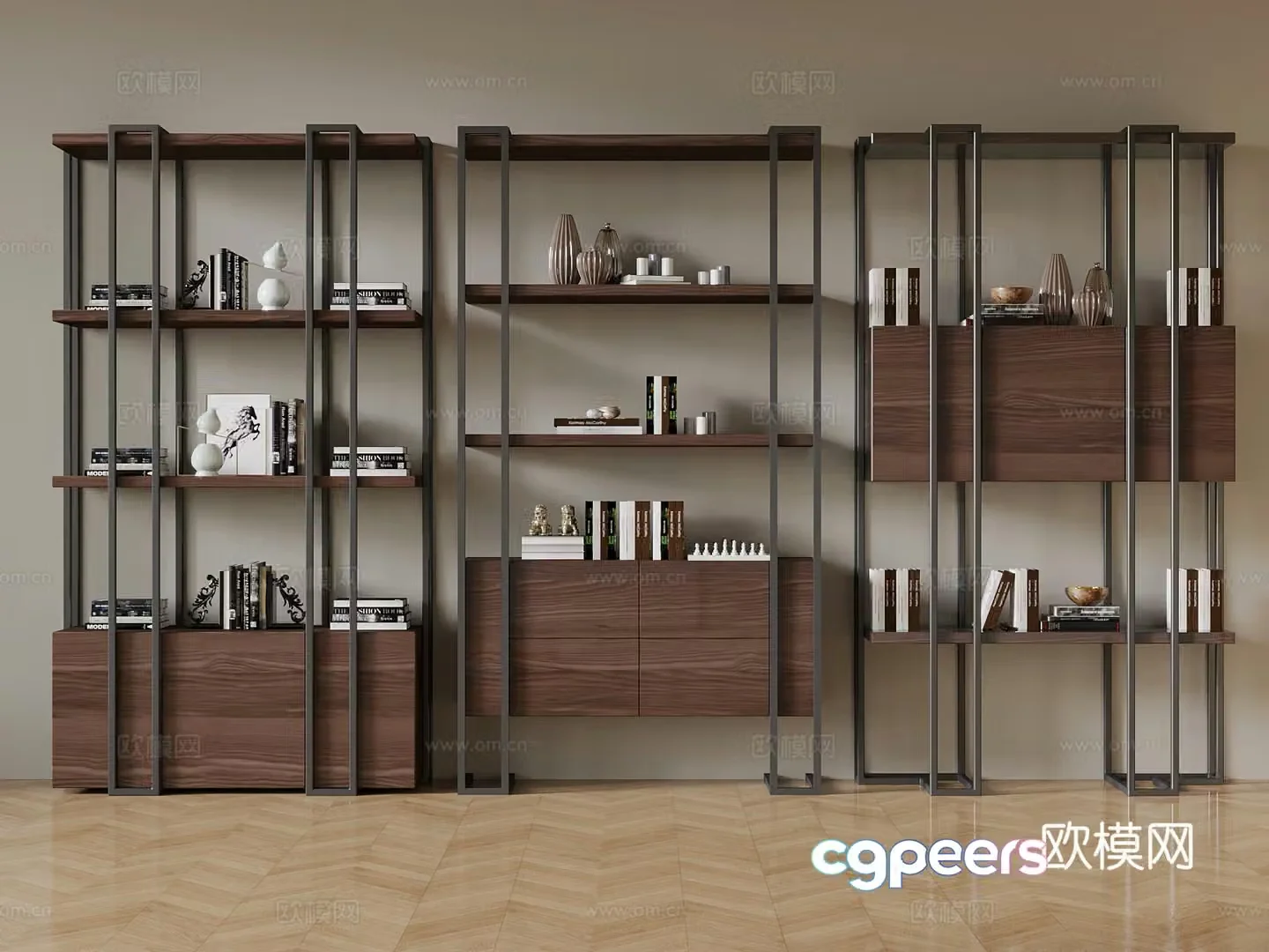 Bo Gu Shelf Modern Bo Gu Shelf Storage Shelf Shelf 3D Model