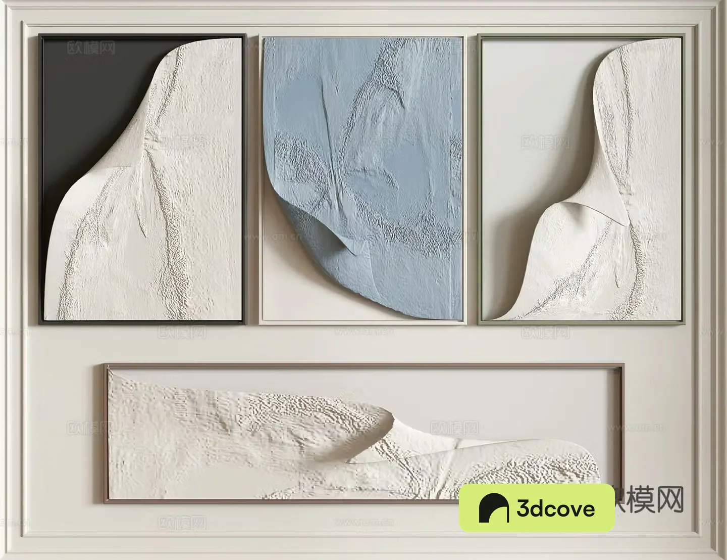 Modern three-dimensional painting decorative painting 3d model