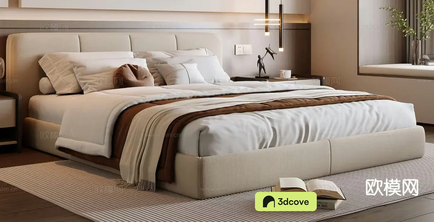 Modern double bed