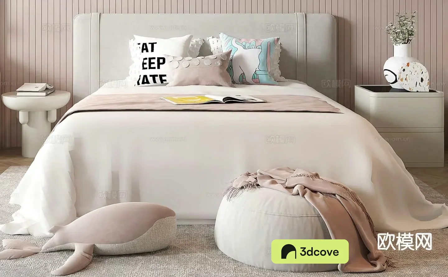 Modern children’s bed girl’s bed